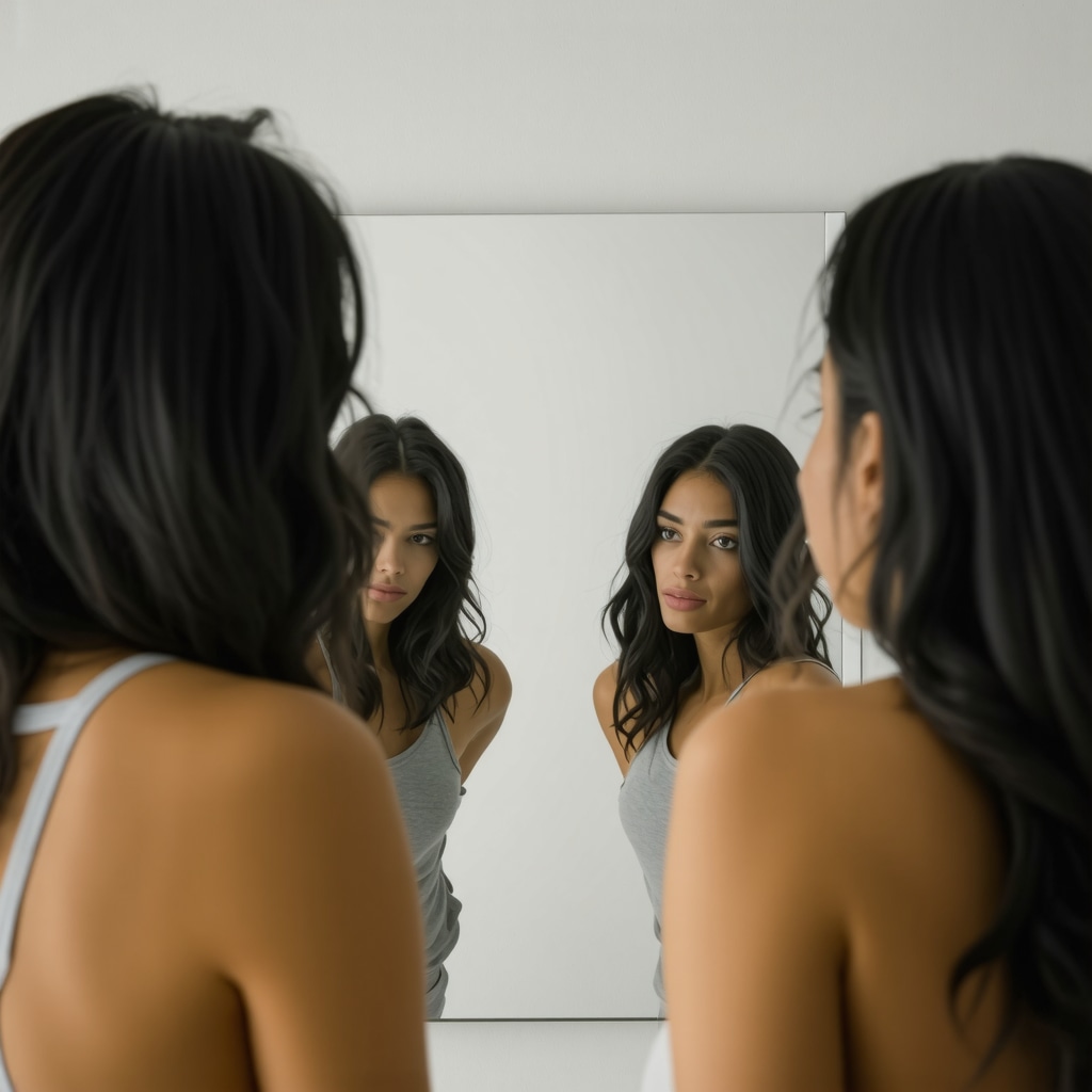 Person contemplating weight loss journey in NJ