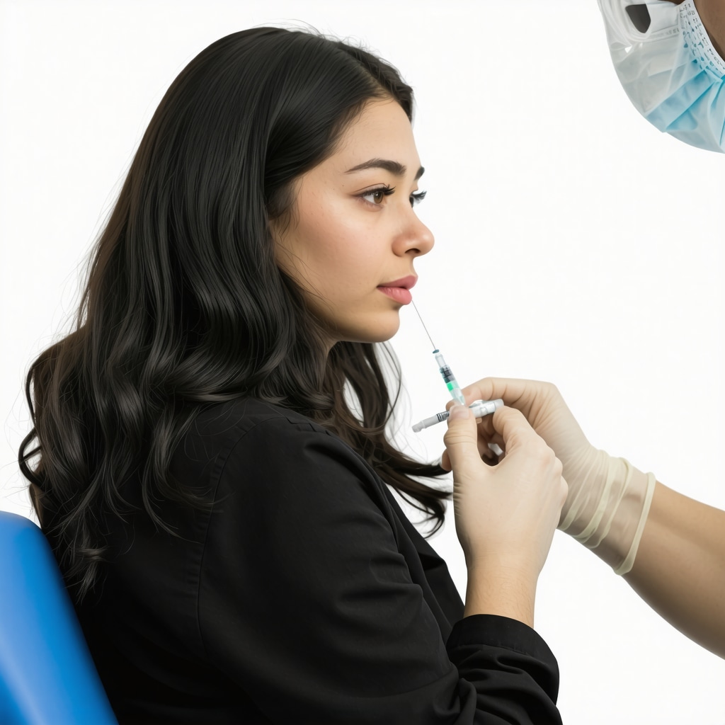 Medical professional administering Tirzepatide injection to patient in NJ clinic setting