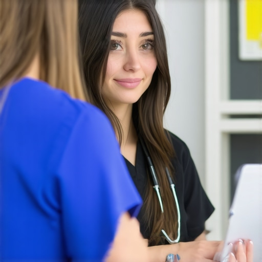 Medical professional discussing hormonal profiles with a patient in New Jersey