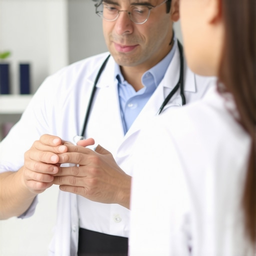 Doctor consulting patient at NJ clinic about Tirzepatide for weight management