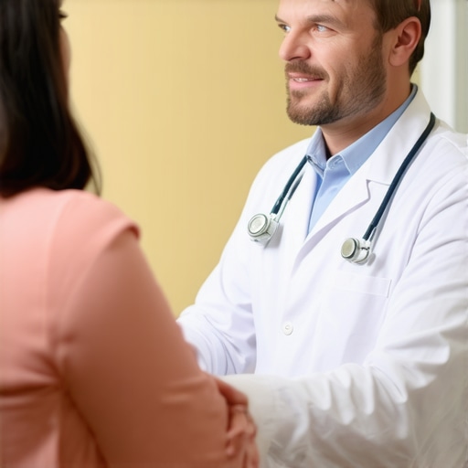 Doctor explaining Tirzepatide benefits to patient in NJ clinic