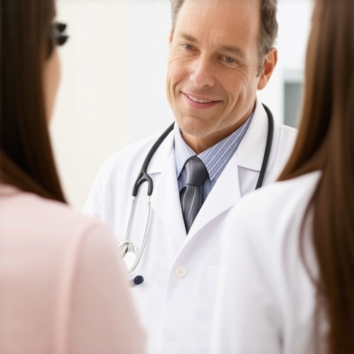 Doctor advising patient on long-term Tirzepatide safety in NJ clinic