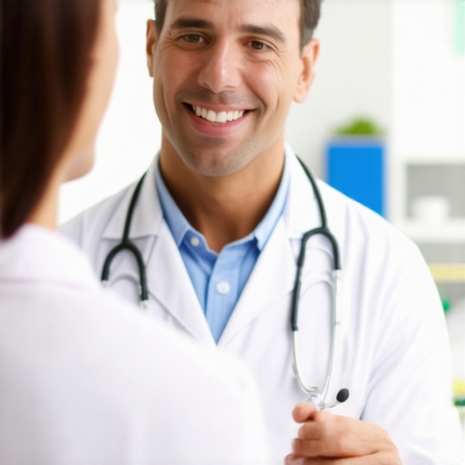 NJ doctor explaining Tirzepatide treatment to patient in clinic