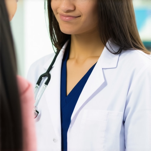 Medical professional discussing tirzepatide results with patient