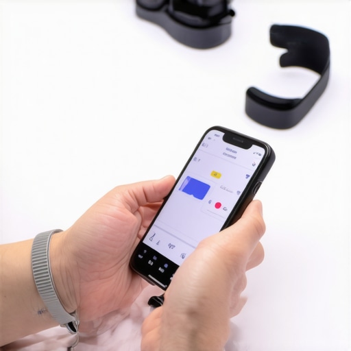 Person checking health app and wearing fitness tracker for weight loss maintenance