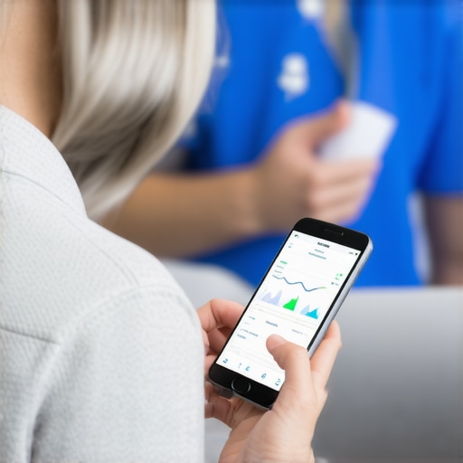 Person tracking health data on wearable device and smartphone for weight management