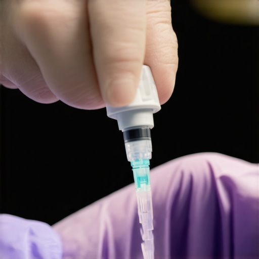 Doctor giving Tirzepatide injection to patient during a consultation