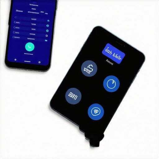 Advanced Bioimpedance and Health Apps for Long-Term Weight Management Smart scale and smartphone showing health metrics for sustained weight loss