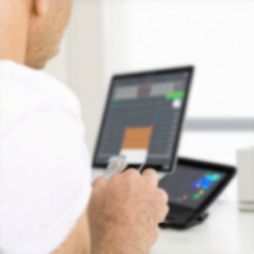 Person tracking health data with digital devices and consulting with NJ doctor