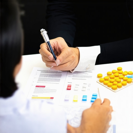 Patient discussing weight loss medications with a doctor during a consultation.
