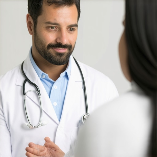 Doctor explaining tirzepatide injection plan to a patient in NJ clinic.