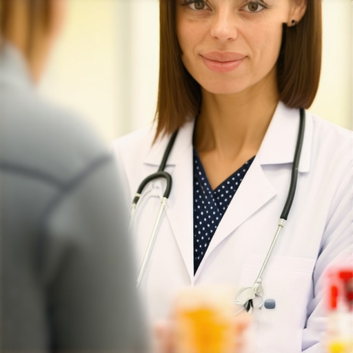 Doctor discussing tirzepatide prescription with a patient in New Jersey clinic