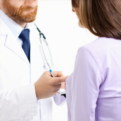 Doctor and patient analyzing hormone panel for weight management
