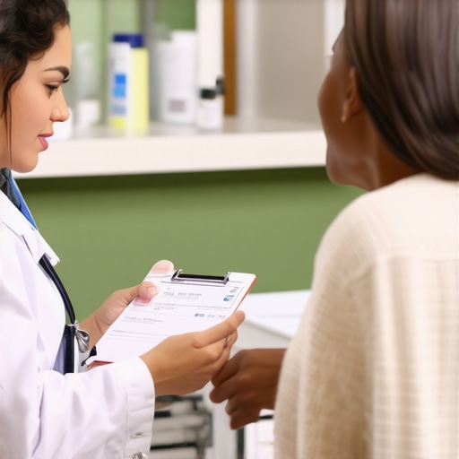 Doctor explaining prescription plan to a patient in NJ clinic
