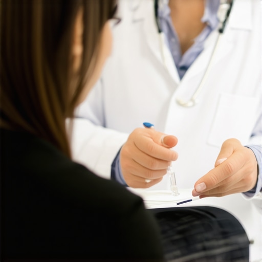 NJ doctor consulting with patient about tirzepatide injection