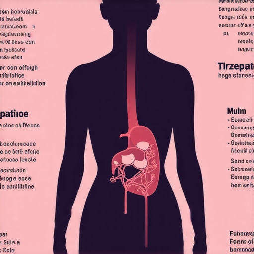 Hormonal Impact of Tirzepatide for Weight Loss Diagram showing how Tirzepatide influences hunger hormones and insulin response in weight management.