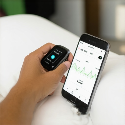 Person tracking health metrics with wearable device and smartphone