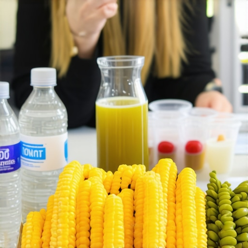 Person with snacks and water at a professional event handling nausea and fatigue