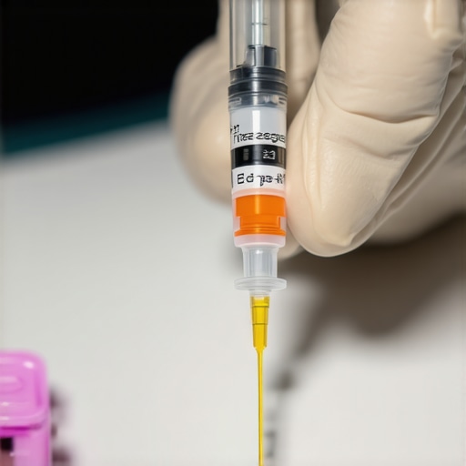 Doctor preparing Tirzepatide injection in clinic