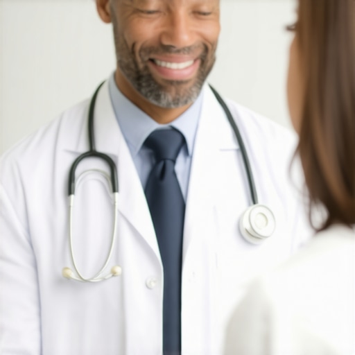 A doctor discussing tirzepatide treatment options with a patient in New Jersey clinic.