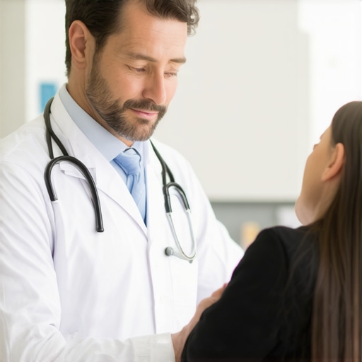 NJ doctor advising patient A healthcare professional discussing tirzepatide options with a patient in New Jersey clinic.