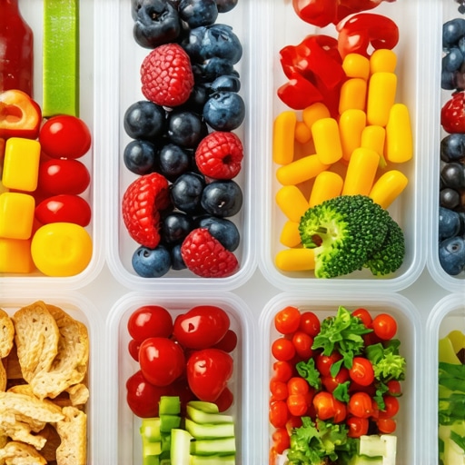 A tidy kitchen with labeled containers of prepared healthy meals for weight loss