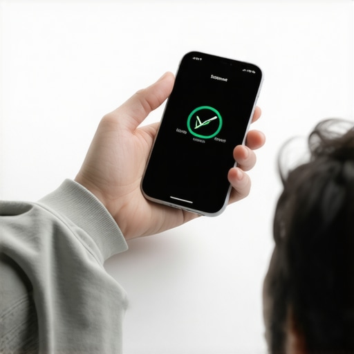 Individual checking blood sugar levels using a Bluetooth glucometer and smartphone