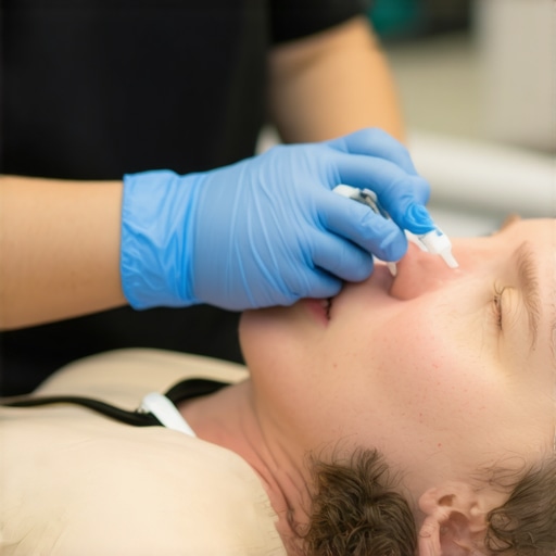Healthcare professional guiding patient on safe tirzepatide injection methods.