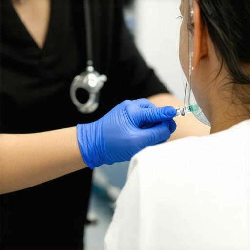 Doctor Showing Patient How to Inject GLP-1 Medication Safely