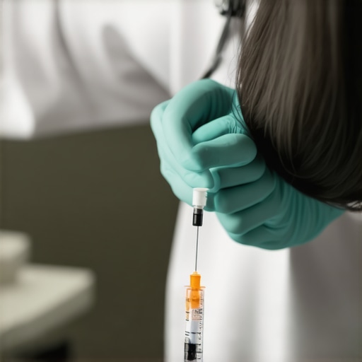 Medical professional showing how to inject tirzepatide safely