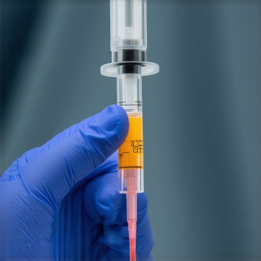 Healthcare professional demonstrating injection technique for tirzepatide