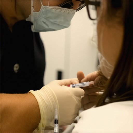 NJ doctor teaching safe injection practices for Tirzepatide