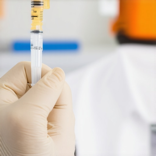 NJ clinic pharmacist showing how to administer tirzepatide injection correctly