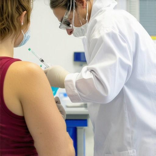 Healthcare professional injecting tirzepatide to a patient during a consultation in New Jersey