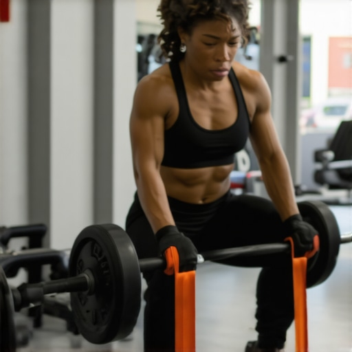 Resistance training during tirzepatide weight loss in NJ Person lifting weights and doing resistance exercises at a NJ gym to preserve muscle mass while on medication.