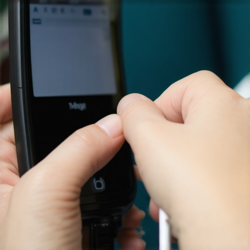 Person checking blood sugar levels with a digital glucose meter and smartphone app for weight management.