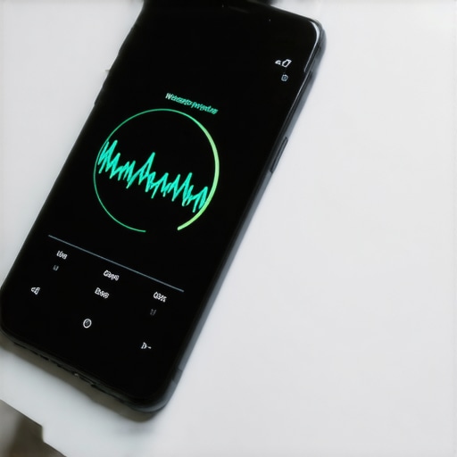 Digital scale connected to a smartphone showing health metrics