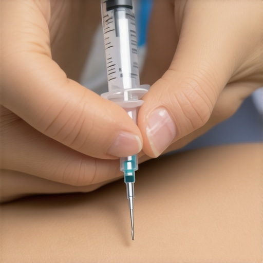 Healthcare professional administering tirzepatide injection to patient in New Jersey clinic