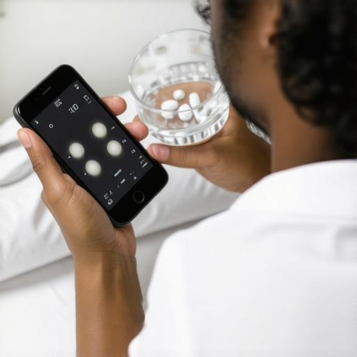 Person managing health tools for weight loss