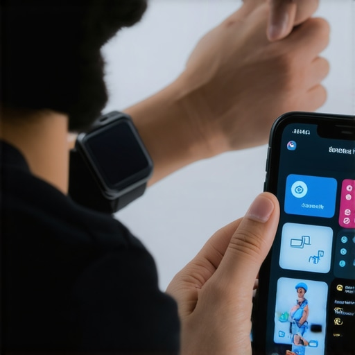 Person tracking health metrics on wearable device and smartphone during a medical consultation