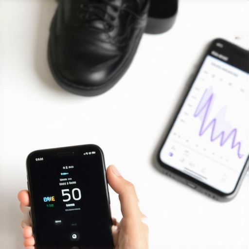 Using Technology for Long-term Tirzepatide Success Person monitoring blood sugar with a glucose sensor and digital app for weight loss