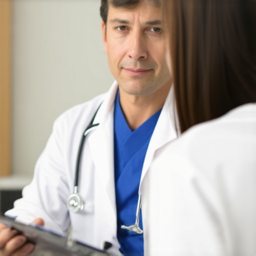 Doctor advising a patient during a weight loss consultation in NJ clinic.