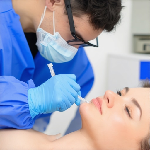 Doctor giving weight loss injection in a NJ clinic