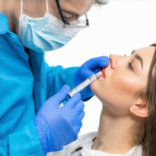 Doctor showing how to administer tirzepatide injection safely to a patient in New Jersey